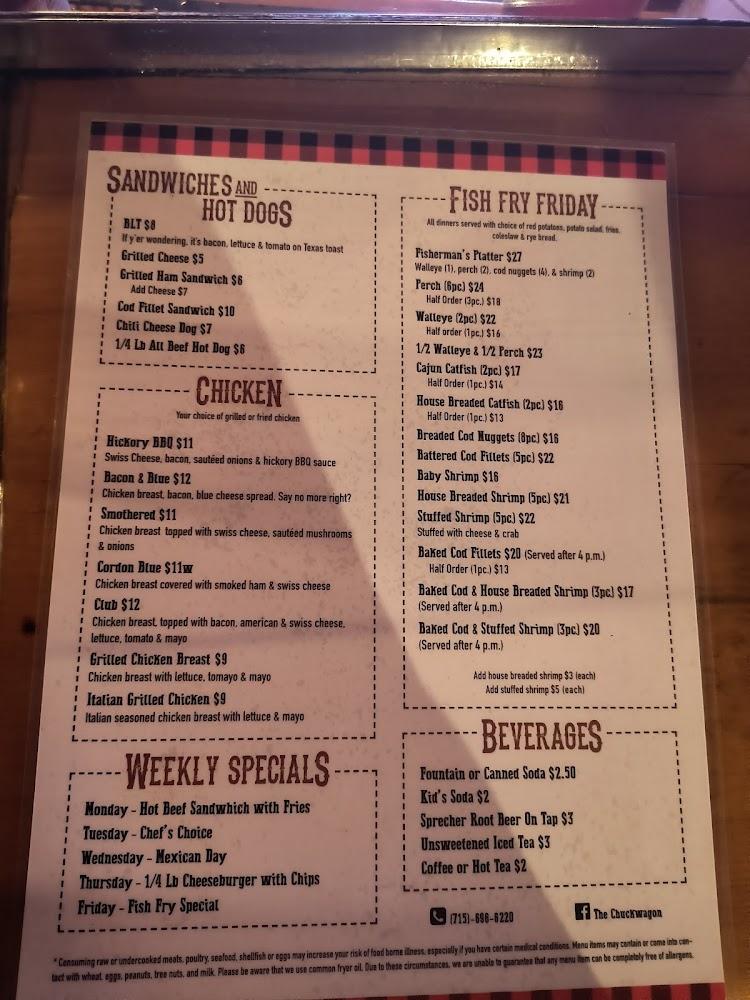 Chuckwagon Restaurant Menu image 3